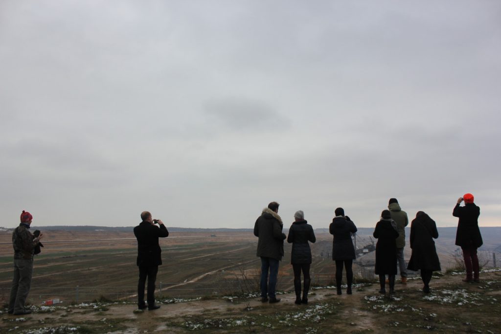 GSD students overlook the largest hole in Europe, a coal mining operation by RWE.