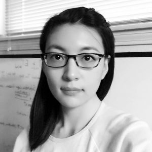 black and white headshot of Yujiao Chen