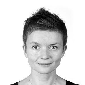 black and white headshot of Aleksandra Jaeschke