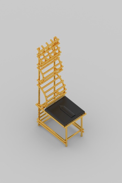 Awkward Abstract Allusion Armchair by Adam Sherman