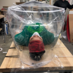 testing a patient isolation hood