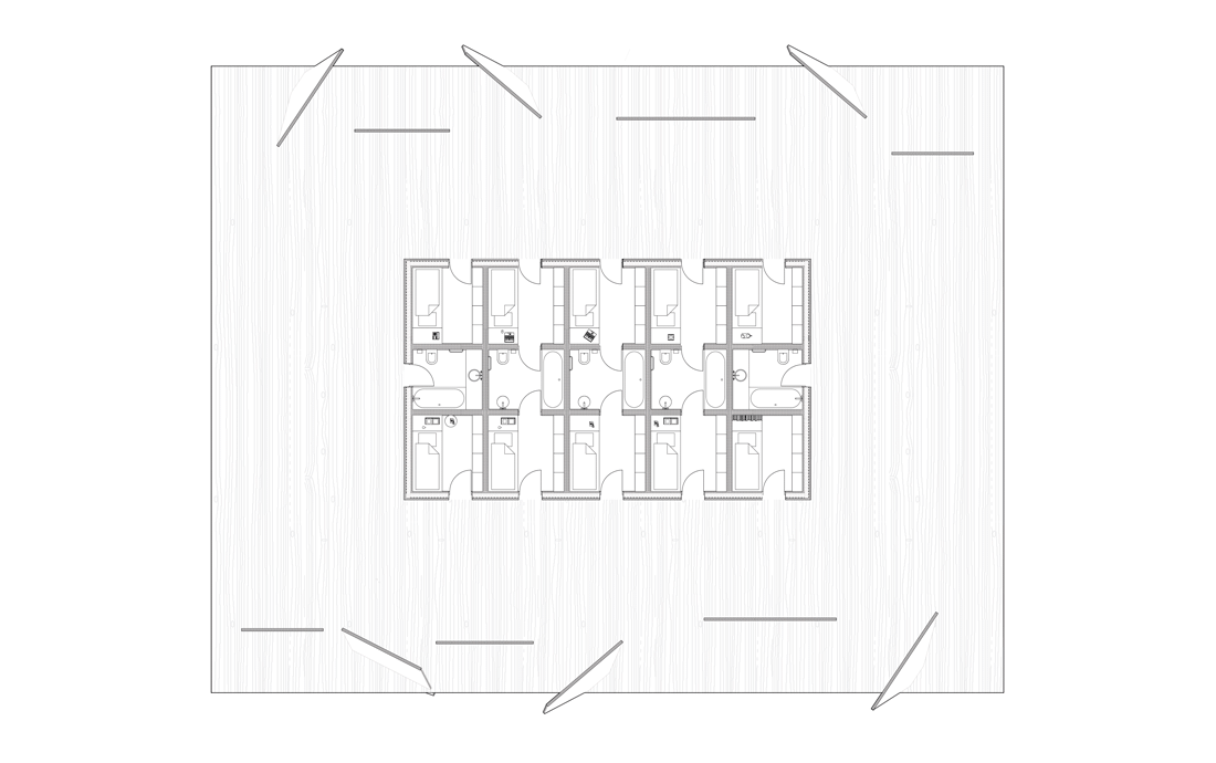 Image of Plan of the porch house, where the furniture moves around the porch.