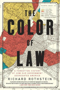 Photo of a cover of a book entitled the color of law