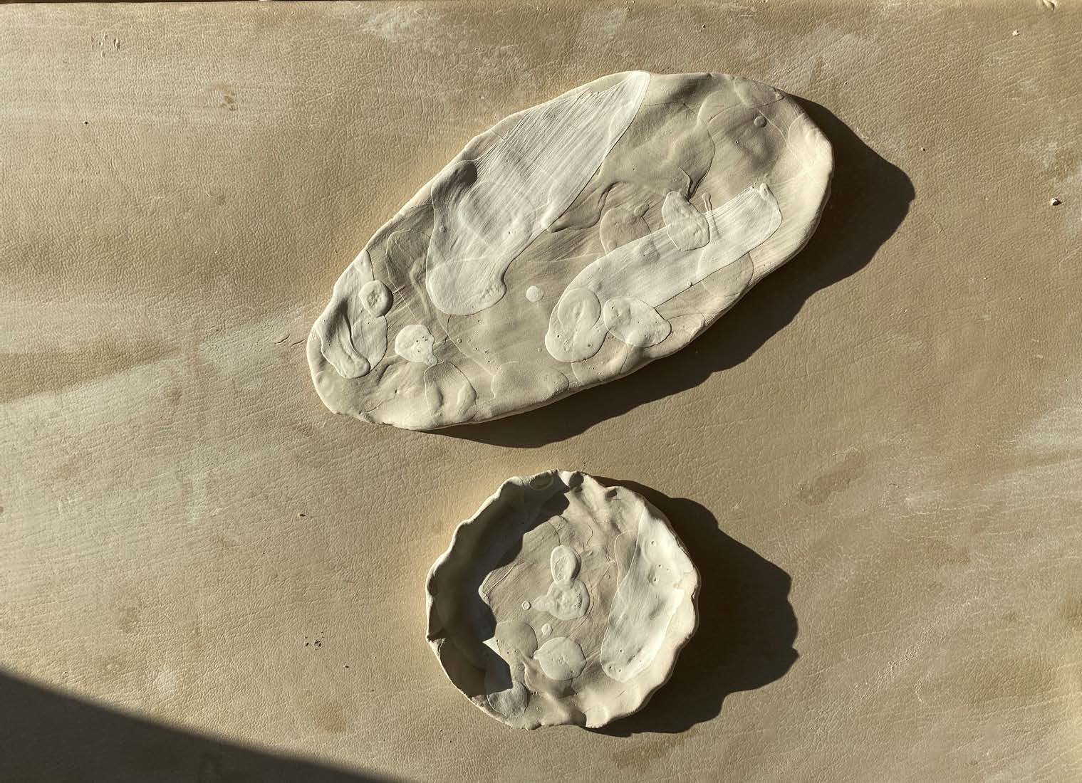 two ceramic pieces