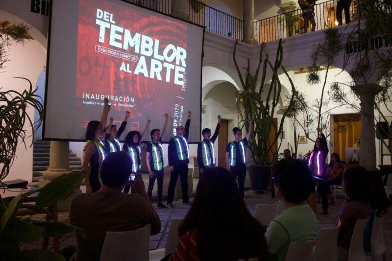 Exhibition opening of del Temblor al Arte