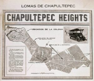 map of Chapultepec Heights.