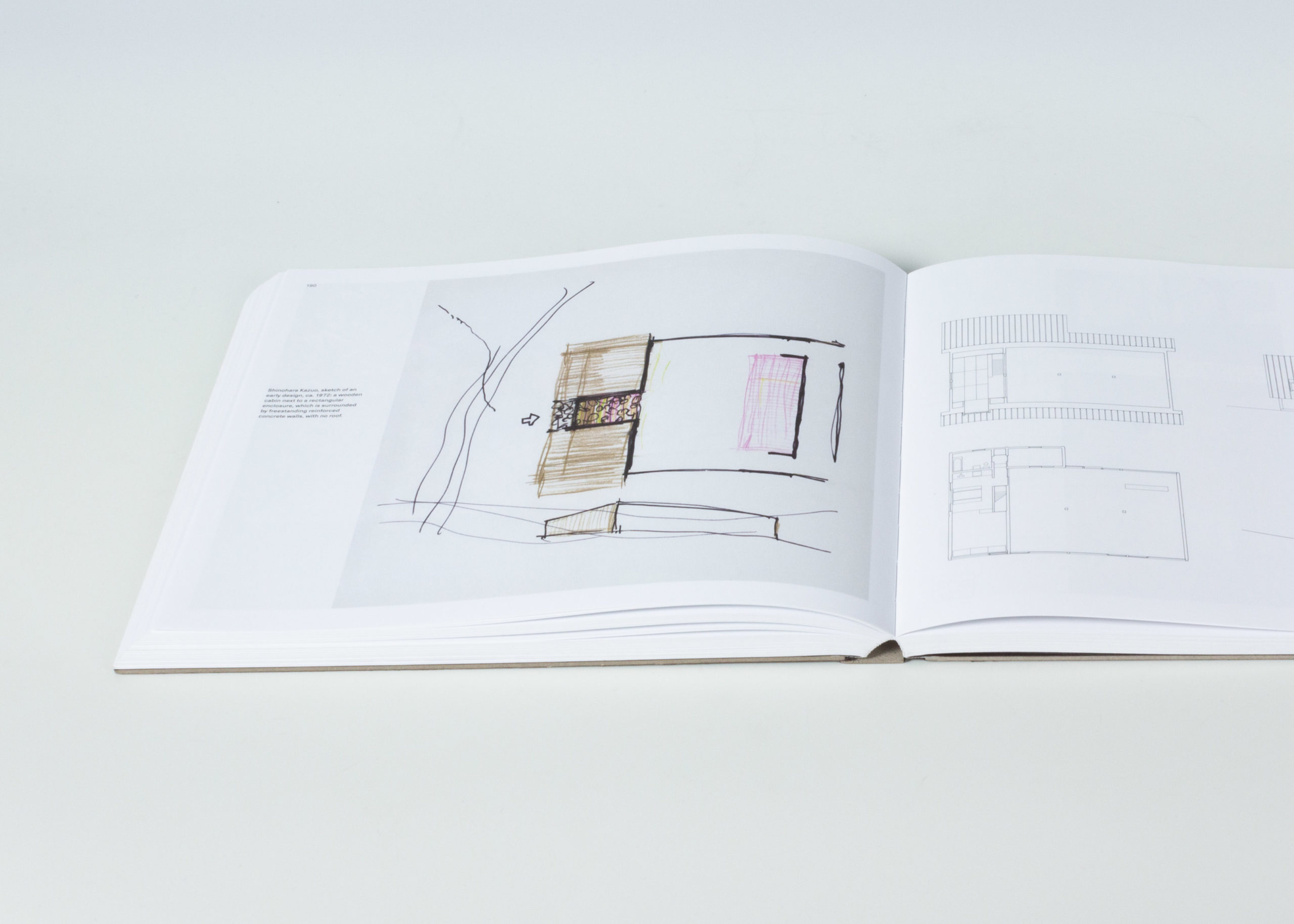 Interior of Kazuo Shinohara: Traversing the House and the City showing drawings and photographs