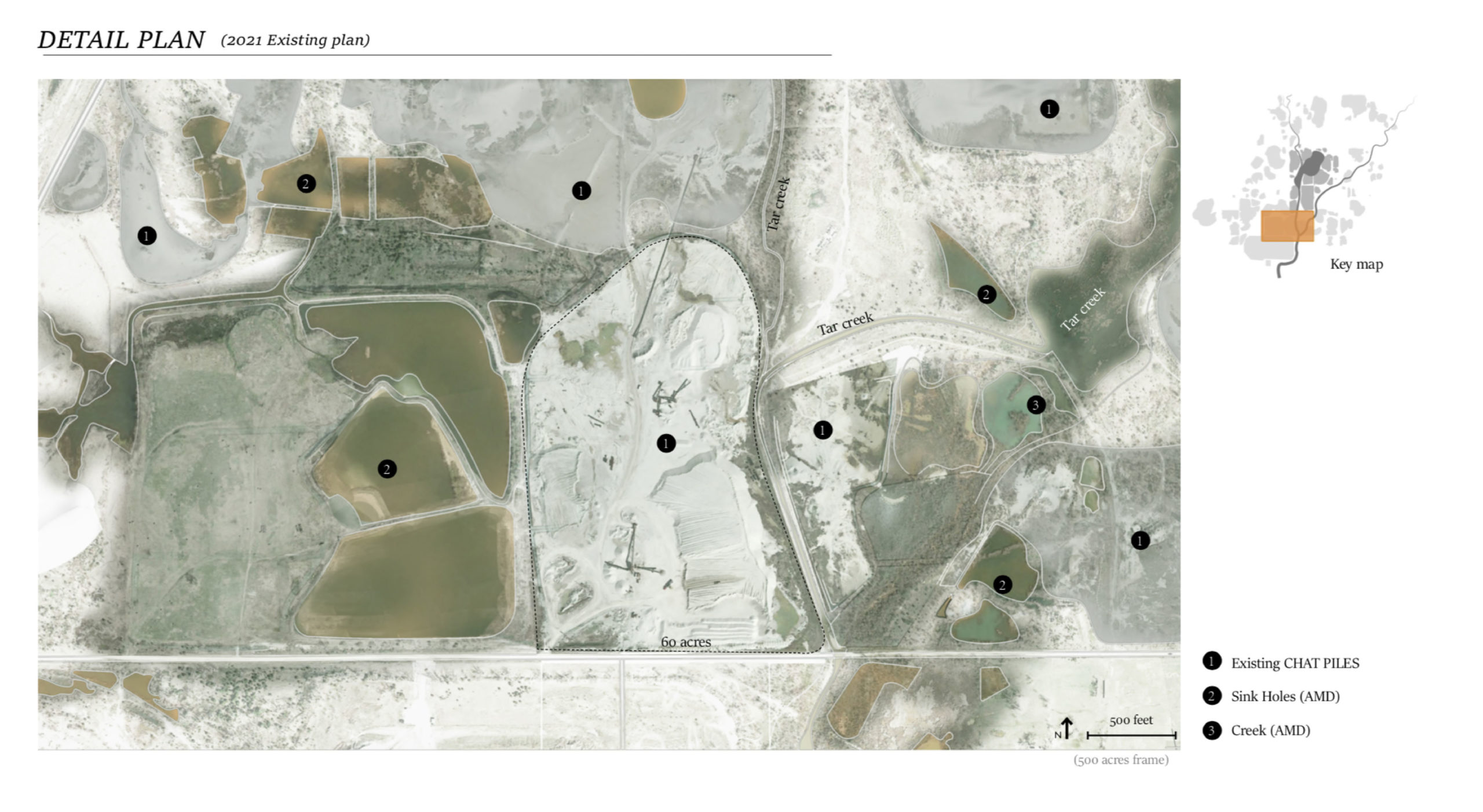 Site Plan of Tar Creek before proposal by Hao Holly Wang