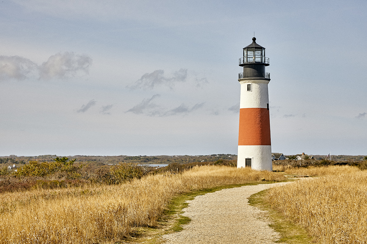 Pathway leading up to a lighthouse