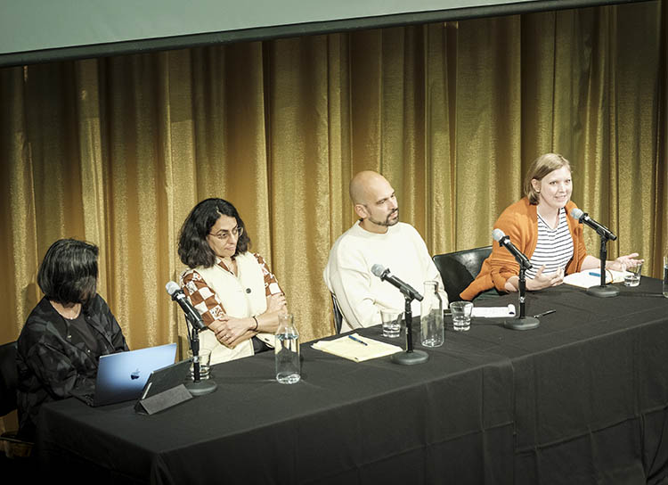 A panel discussion at Carceral Landscapes at the Graduate School of Design.